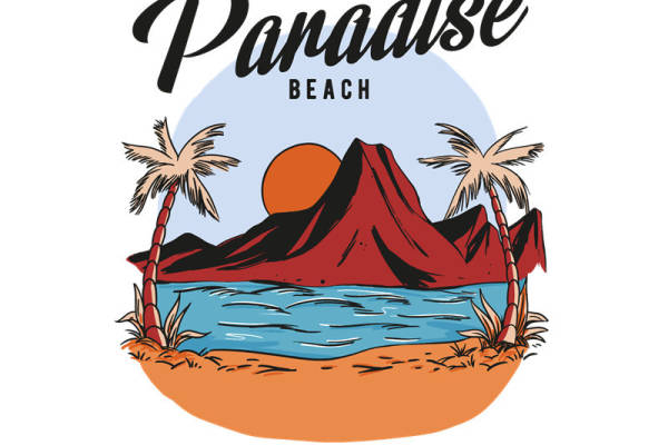 热带风情海滩印花，打造夏日海滩风情服装