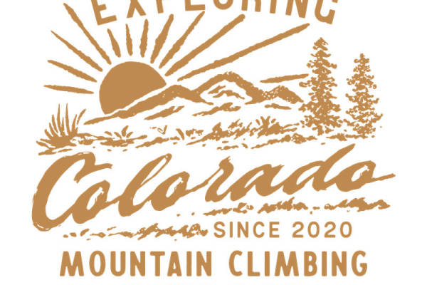 自然山景裁片印花：户外探险风格服装印花