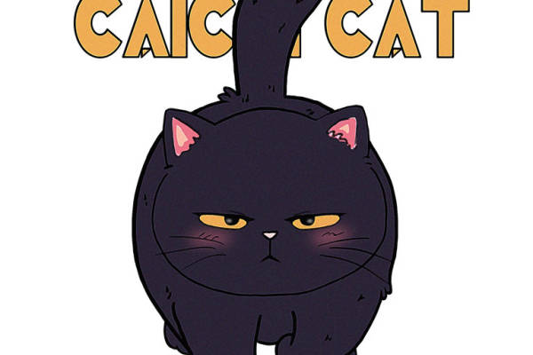 黑猫图案裁片印花，打造独特服装设计