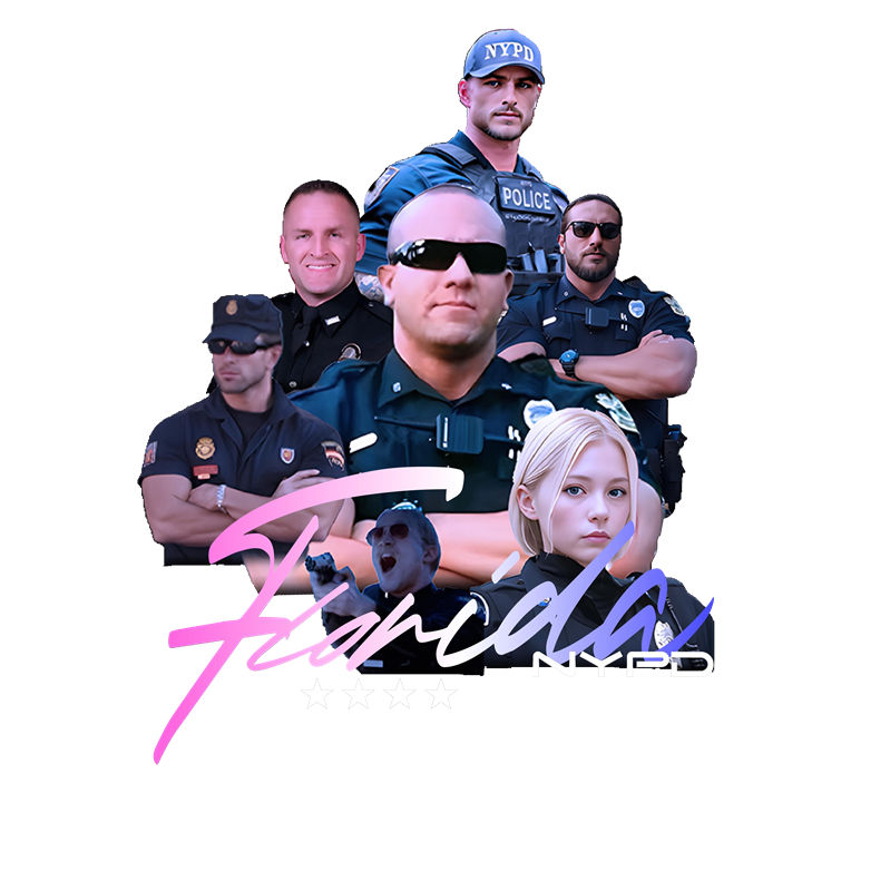 时尚警察制服印花图案,打造个性服装