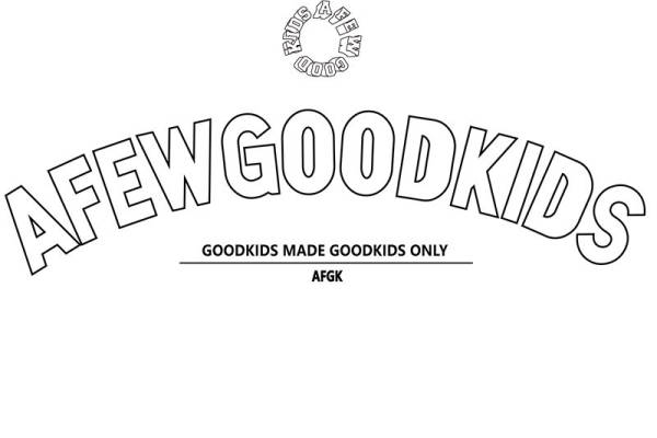 复古风AFEGOODGOODKIDS服装印花裁片