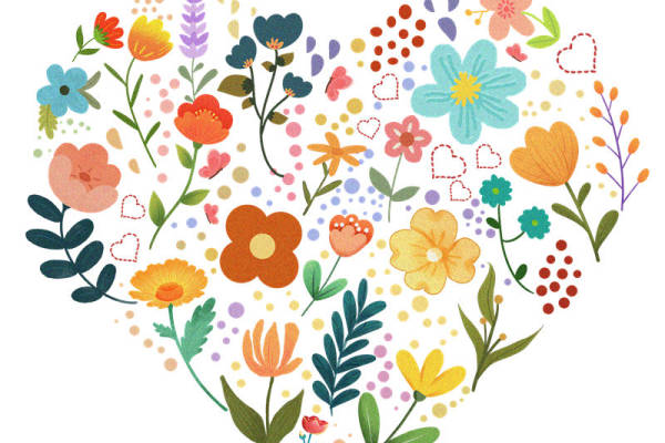 浪漫心形花型裁片印花，打造个性服装