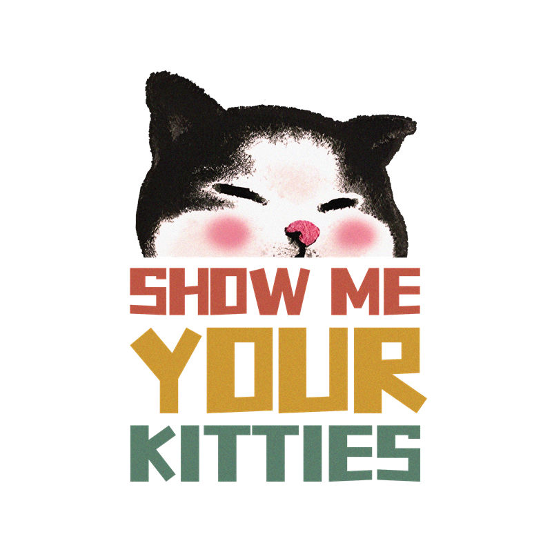 萌趣猫咪印花图案，打造可爱服装