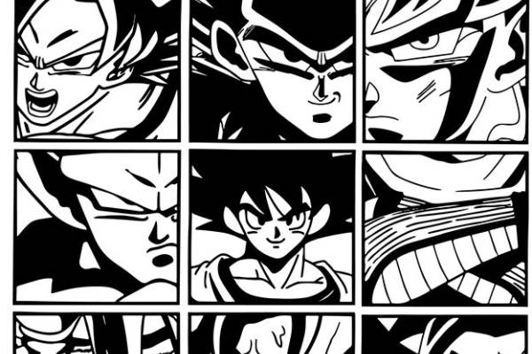 龙珠系列服装印花素材，热血激昂的战斗场景