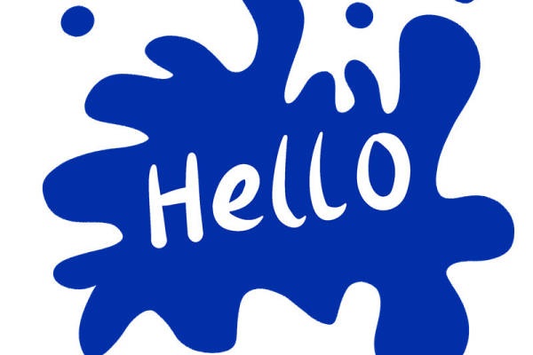 蓝色飞溅水花图案服装印花裁片设计