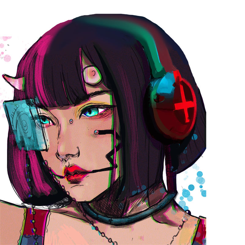 未来科技感裁片印花:炫酷风格服装印花素材