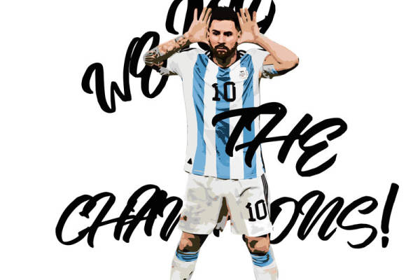 精美阿根廷足球运动员印花图案，适用于服装裁片设计