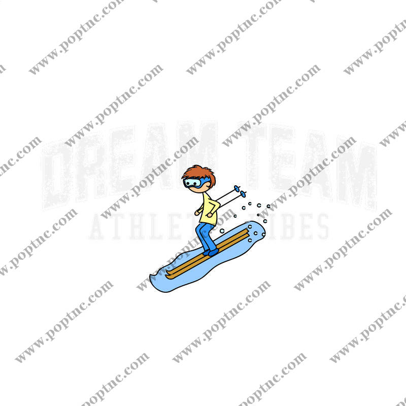 时尚滑雪少年图案:服装印花裁片设计灵感