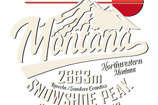 自然雪山图案服装印花素材，适合户外运动