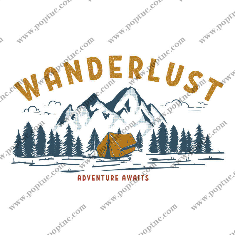 自然山川风景裁片印花,打造个性户外服装