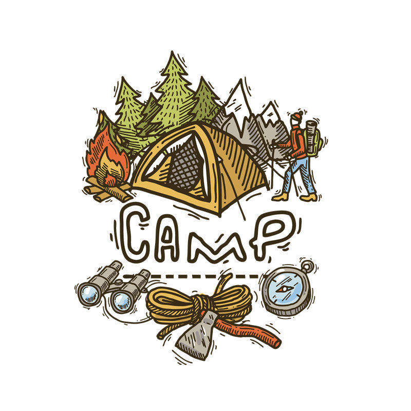 户外探险主题裁片印花,打造个性服装