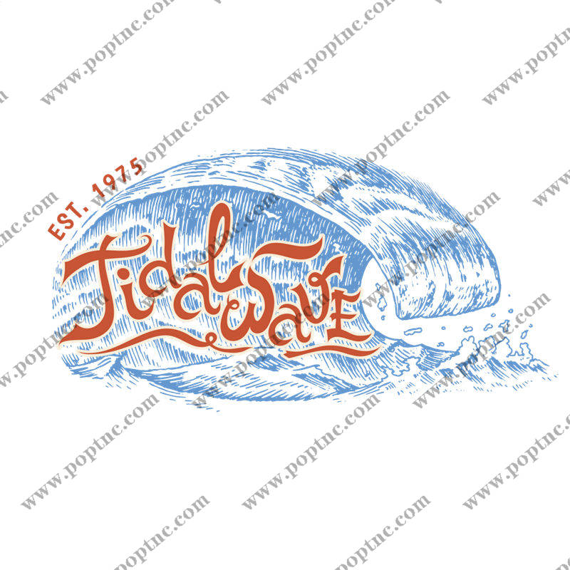 复古海浪图案:服装印花新选择