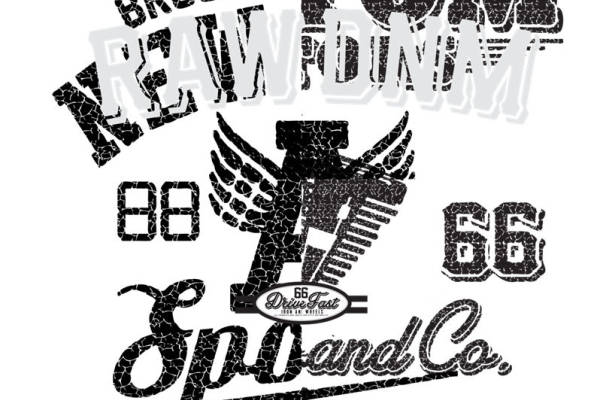 复古裂纹纹理服装印花图案，打造个性街头风