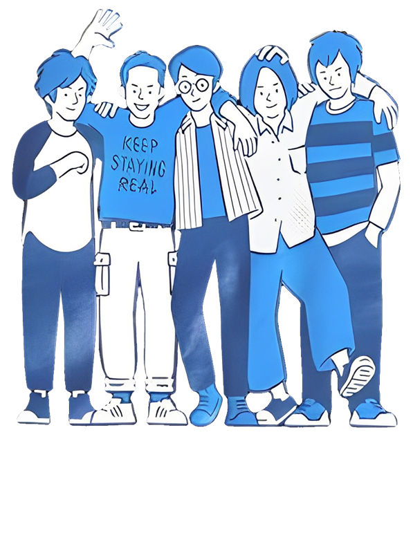蓝色系列裁片印花：时尚潮流服装印花设计