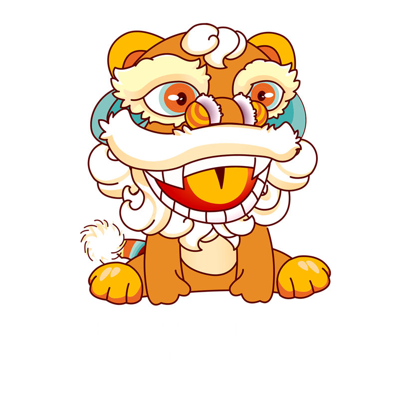 萌趣招财猫印花图案：服装印花裁片设计灵感
