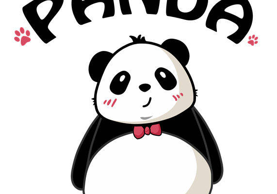 萌趣熊猫裁片印花，打造可爱服装
