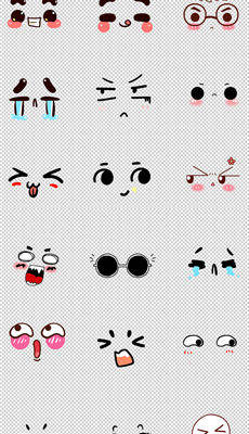 可爱卡通表情花型，打造个性服装印花