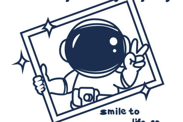 超萌宇航员图案，打造个性服装印花