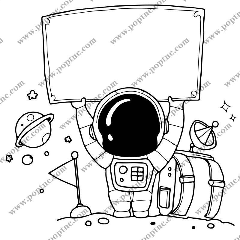 太空探险者宇航员裁片印花:创意服装印花新选择