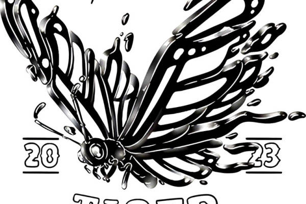 复古老虎纹样服装印花，个性设计裁片印花