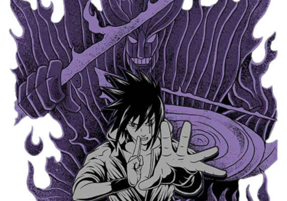 暗黑紫火焰纹服装印花裁片设计