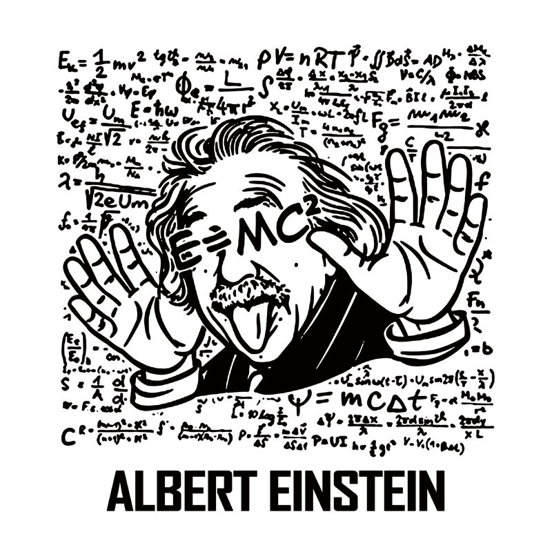 创意手绘公式图案服装印花素材,轻松打造个性时尚