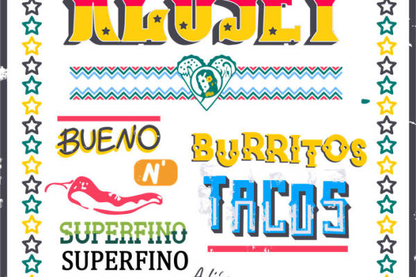 墨西哥风情服装印花图案，打造独特时尚