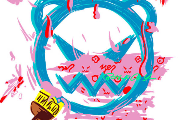 时尚裁片印花设计：创意涂鸦风格服装印花