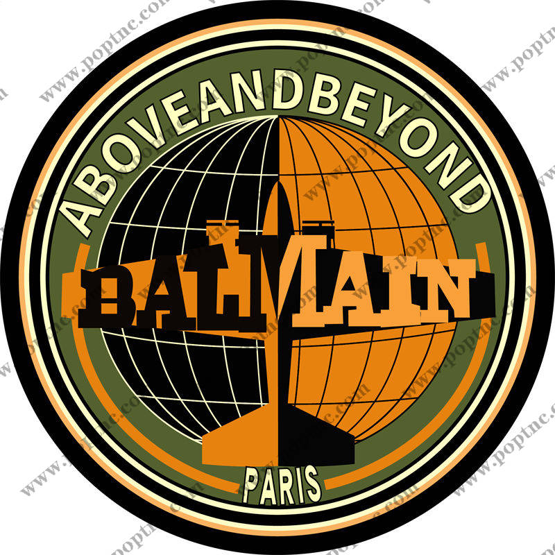 复古巴黎风格服装印花素材:巴黎塔与地球纹理完美融合