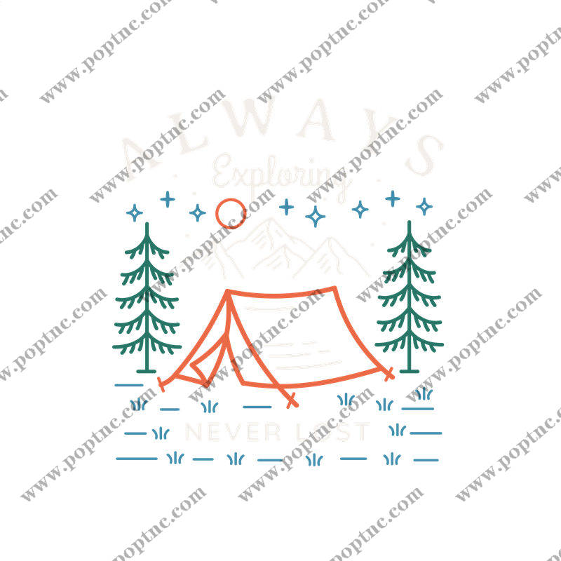 自然森林探险主题服装印花设计