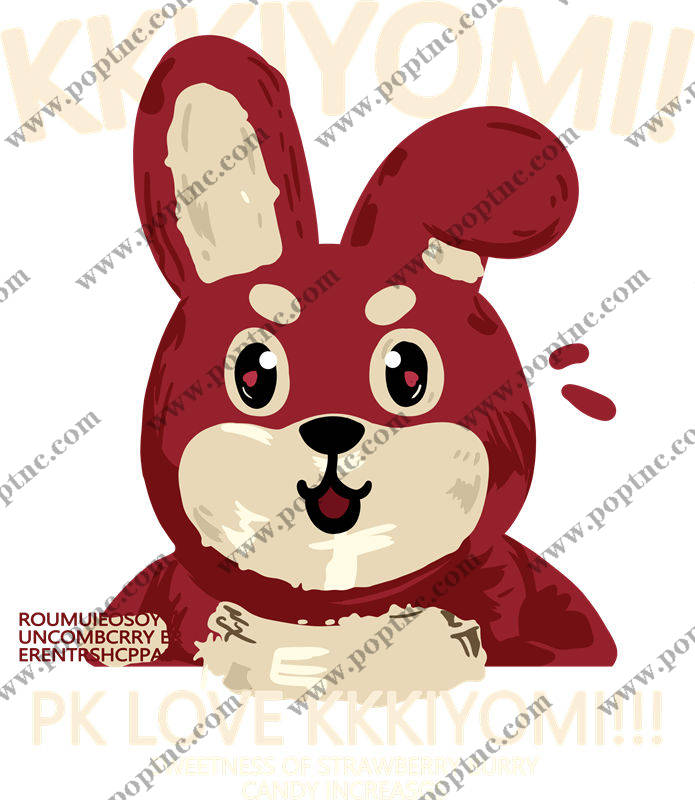 可爱兔子裁片印花,打造个性服装