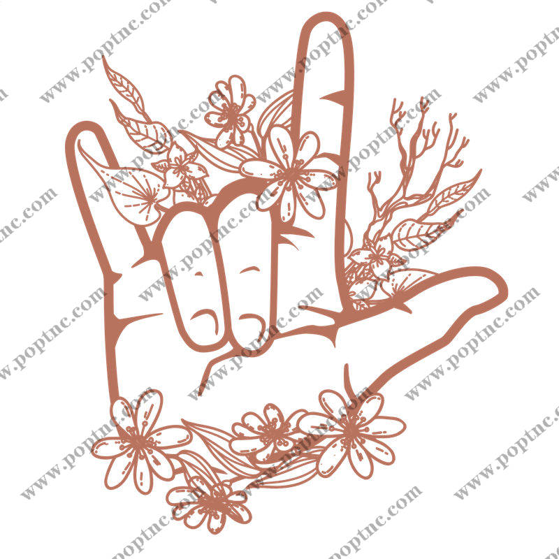 自然花卉手印图案:服装印花裁片设计灵感