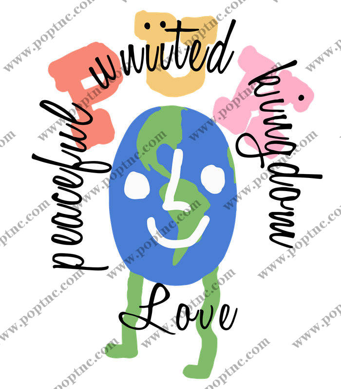 和平地球印花:环保主题服装印花裁片