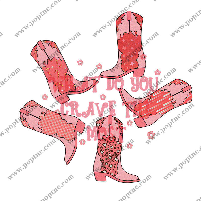 粉色豹纹牛仔靴印花裁片:时尚个性的服装印花素材