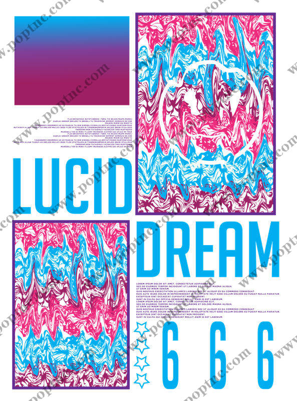 梦幻蓝粉渐变纹理服装印花素材