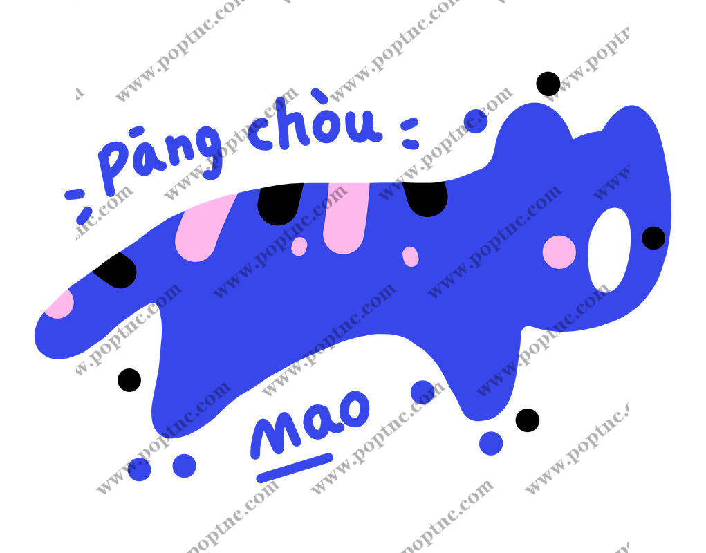 蓝色斑点服装印花图案,时尚潮流裁片印花设计