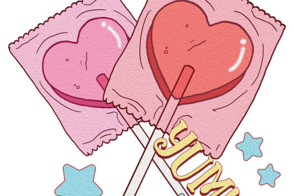 甜美心形花型裁片印花，打造浪漫服装