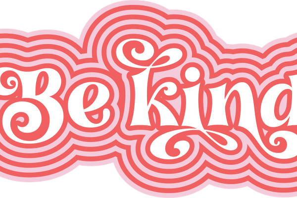 复古波普风服装印花：浪漫粉色波浪纹理