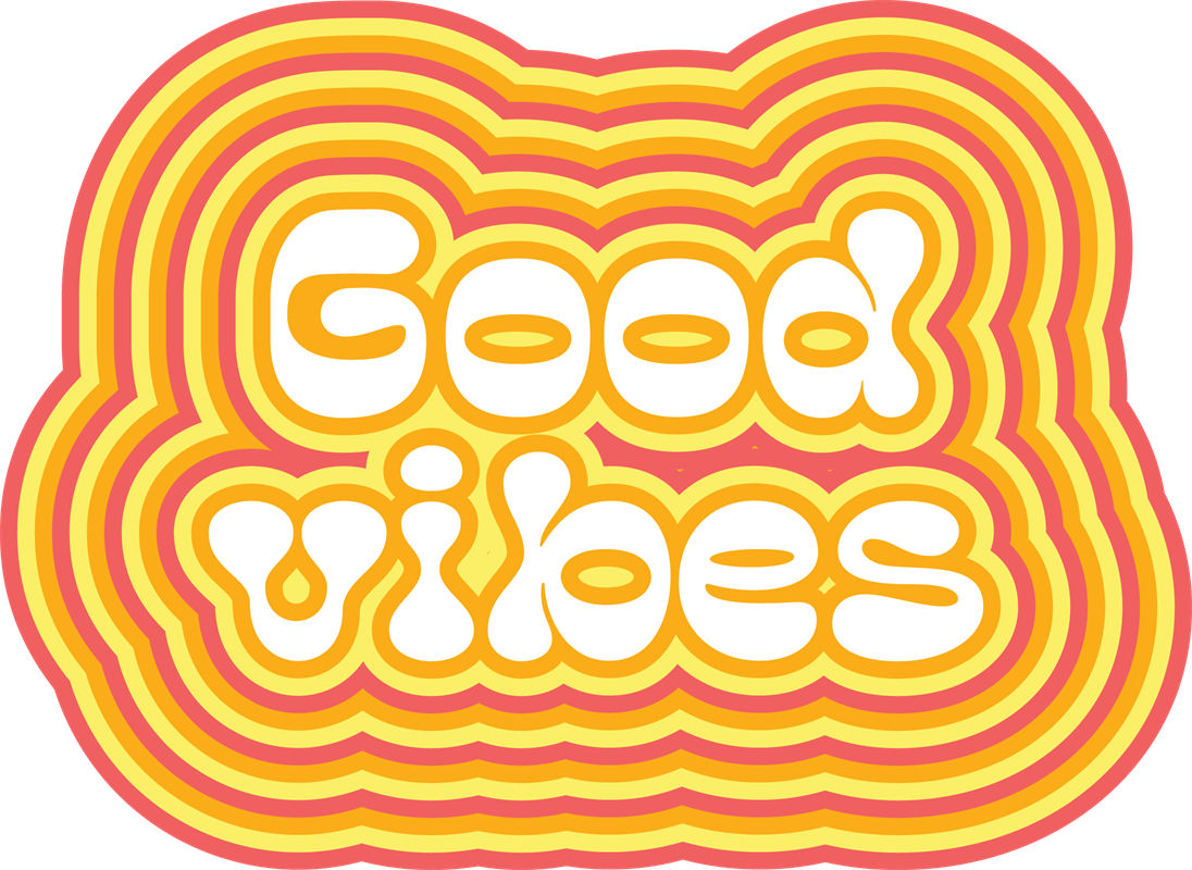 复古彩虹波浪纹服装印花裁片