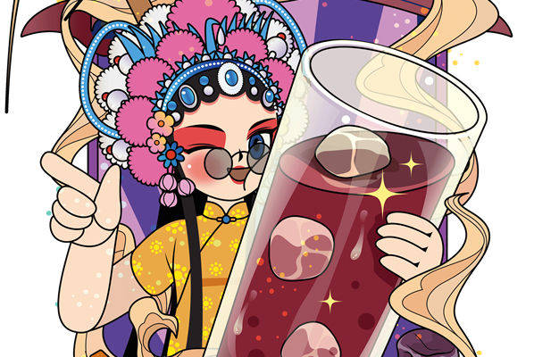 复古京剧花型服装印花裁片设计灵感