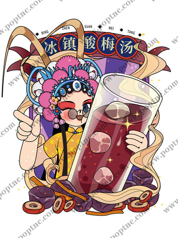 复古京剧花型服装印花裁片设计灵感