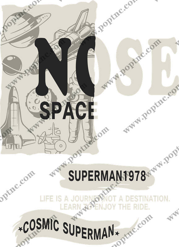 复古太空主题裁片印花,打造个性服装