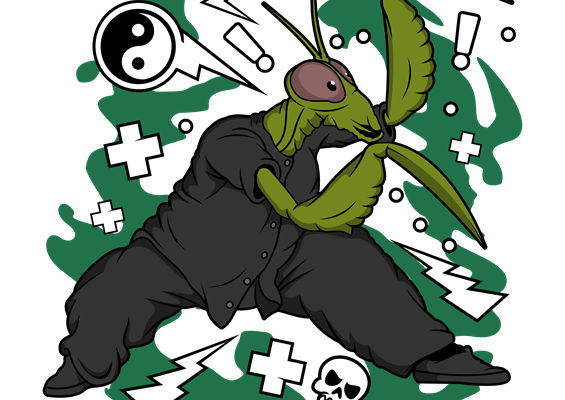 绿色昆虫图案裁片印花,服装印花新选择