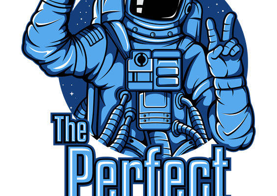 太空宇航员自拍印花：创意服装印花素材