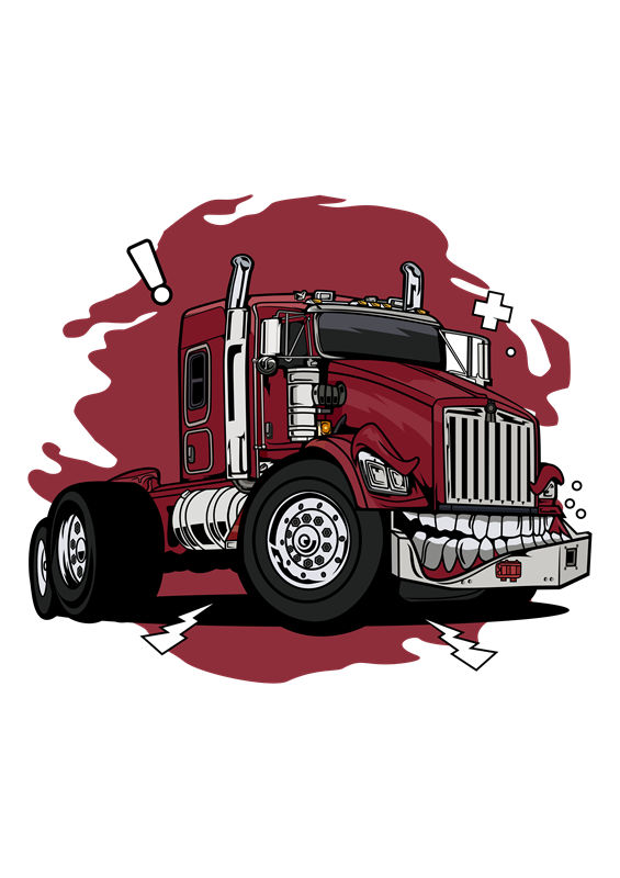 卡车图案裁片印花：独特设计为服装增添个性