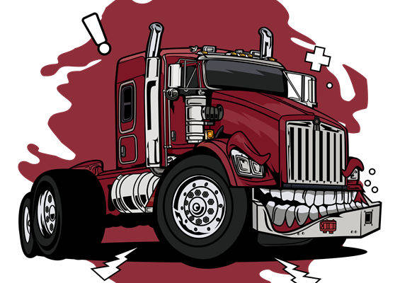 卡车图案裁片印花：独特设计为服装增添个性