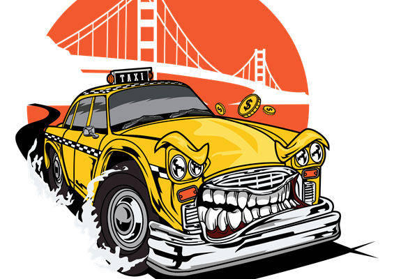 复古出租车与金门大桥：服装印花裁片设计灵感