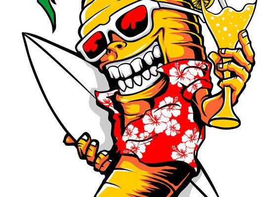 热带风情花型裁片印花设计，打造个性服装