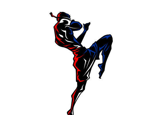 动感十足的武术动作图案，打造个性服装印花