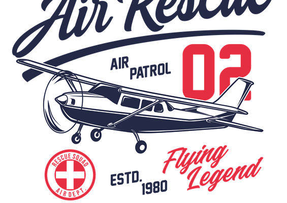 复古飞机图案服装印花裁片